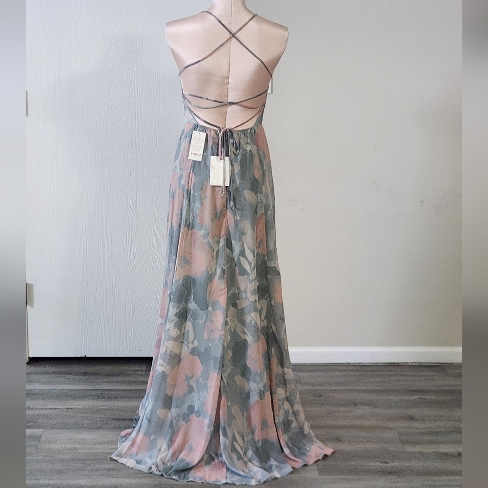 Show Me‎ Your Mumu Godshaw Goddess Gown In Sage I Do Floral Dress - Picture 11 of 14